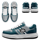 Custom Green Gray Philadelphia Shoes Personalized Sneaker FN032-D020389-23